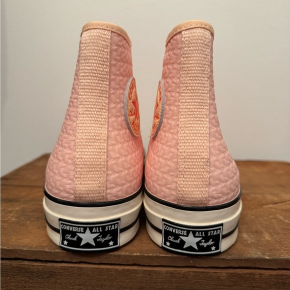 New Women’s PINK high top Chuck Taylor Converse 9.5 / Men’s 7.5 - Picture 4 of 5
